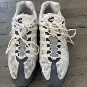 RARE 2013 Nike Air Max 95 No Sew 511306-011 Wolf Gray/ Silver Men’s Size 12